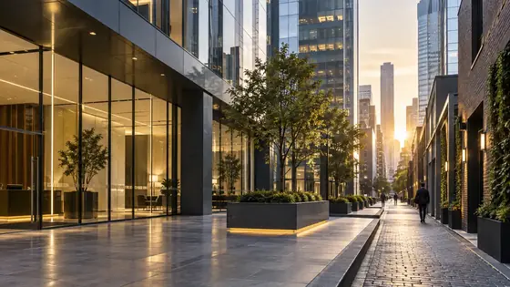 Commercial cleaning in inner Melbourne office streets