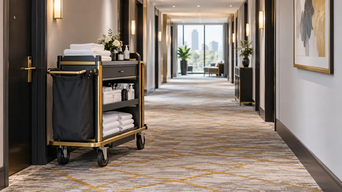 Hotel lobby and public areas cleaned in Melbourne while guests are present
