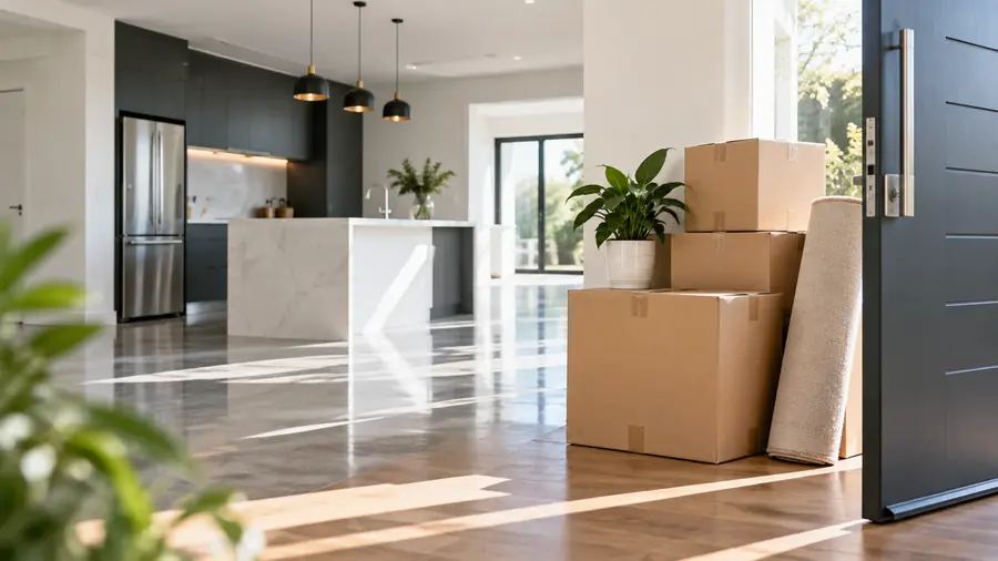 Move out cleaning Melbourne: a cleaned apartment kitchen ready for the exit inspection